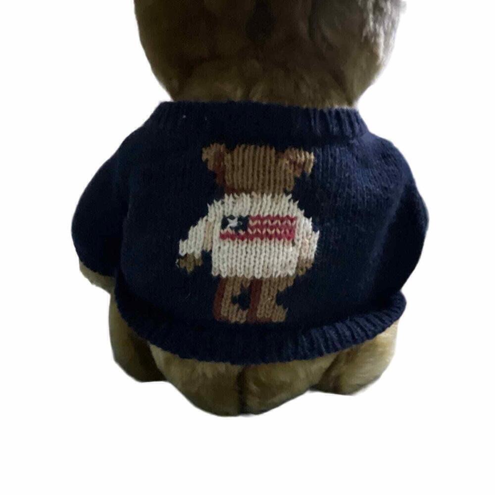 Marisa Christina RARE Brown Teddy Bear With Sweater Quality Plush Large 18" - Picture 4 of 4